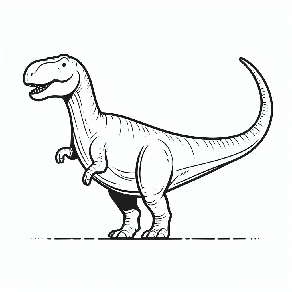 Ausmalbild - Dino
