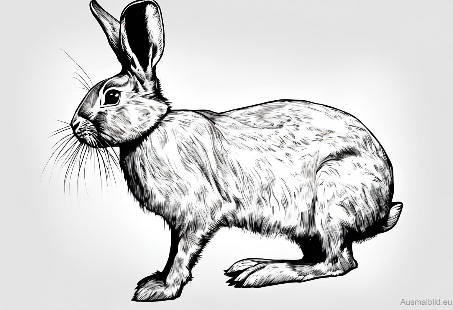  Kaninchen 3 - Ausmalbild.eu Motiv 