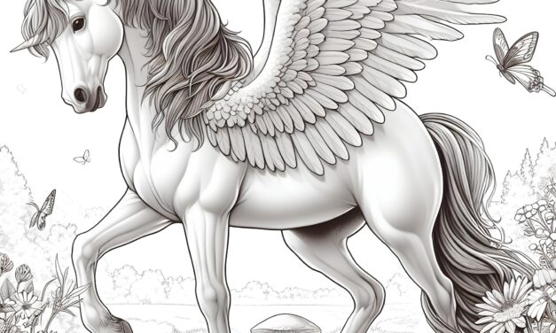 Pegasus auf der Weide