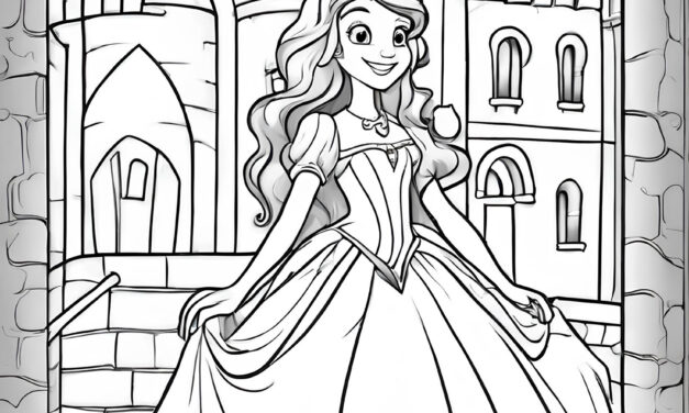 Prinzessin vor dem Schloss 3
