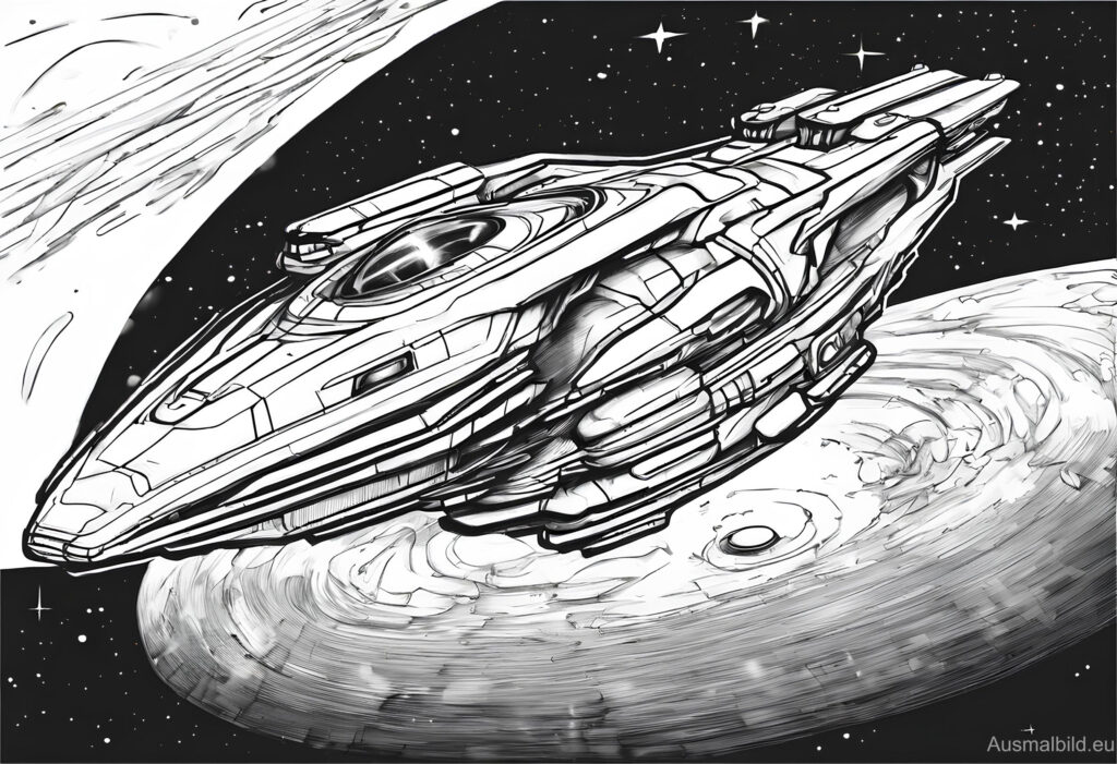  Raumschiff - Fahrzeuge - Ausmalbild.eu Bildidee 