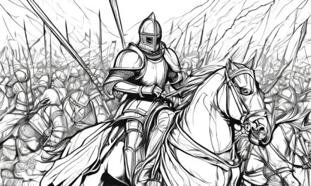 Ritter auf seinem Pferd 3