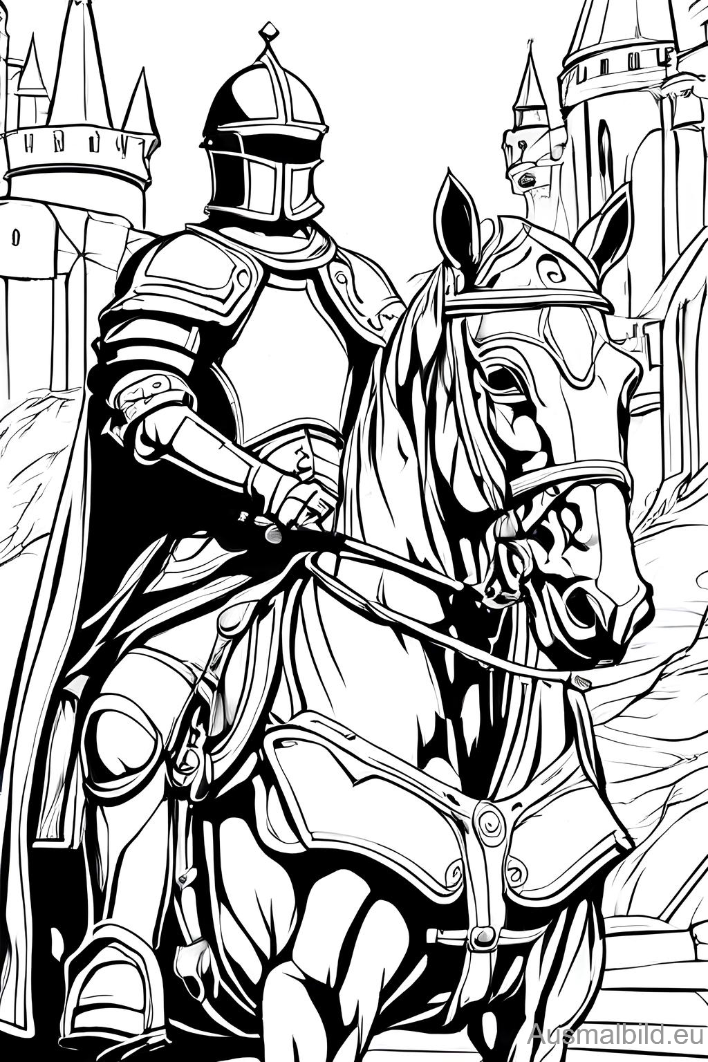 Ritter auf dem Pferd