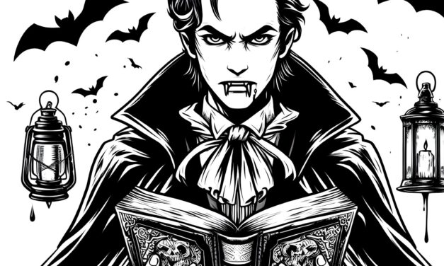 Vampir mit Buch