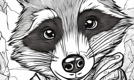Raccoon with hoodie