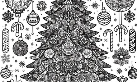 Christmas tree mandala