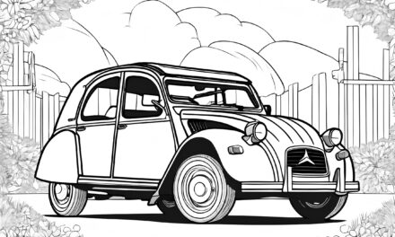 Citroen 2CV Ausmalbild