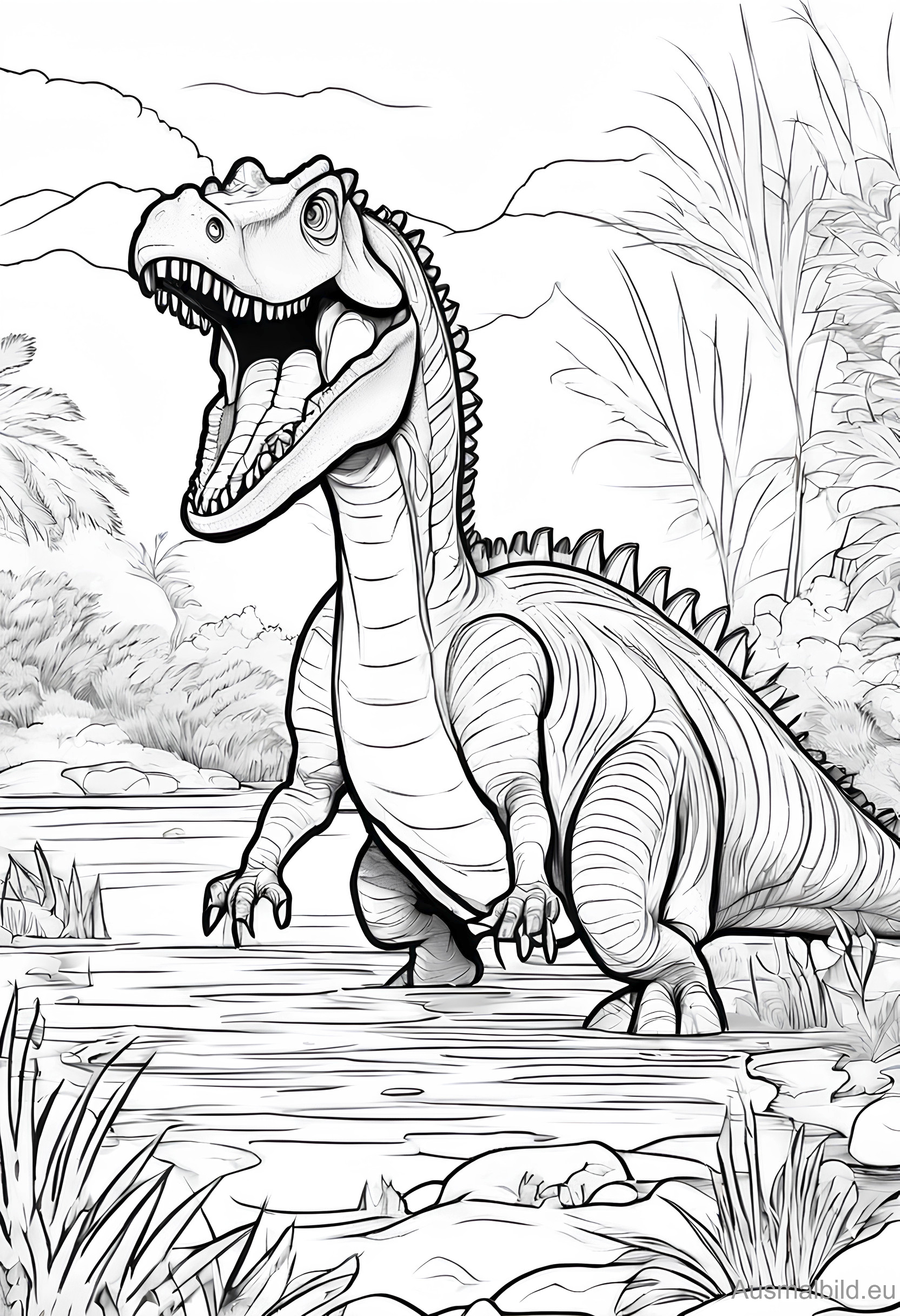 Ausmalbild: Spinosaurus