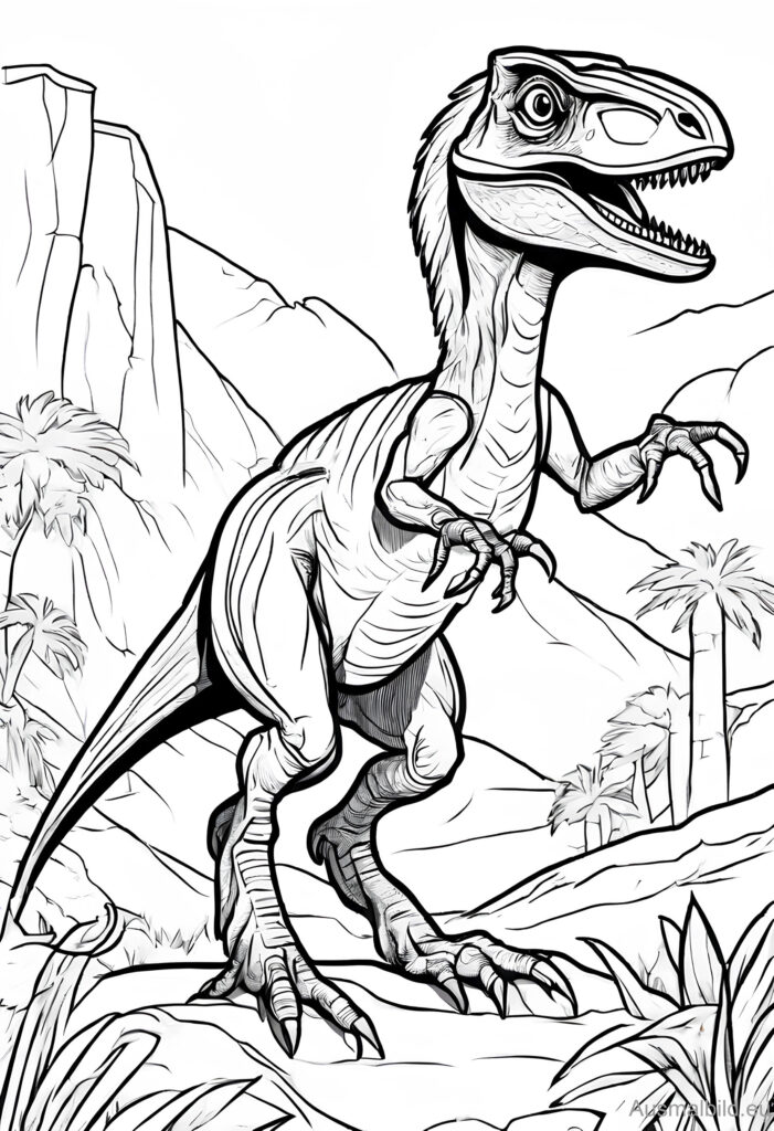 Ausmalbilder Raptor Kopf | Dino Malvorlagen Zum Ausdrucken – MGVG