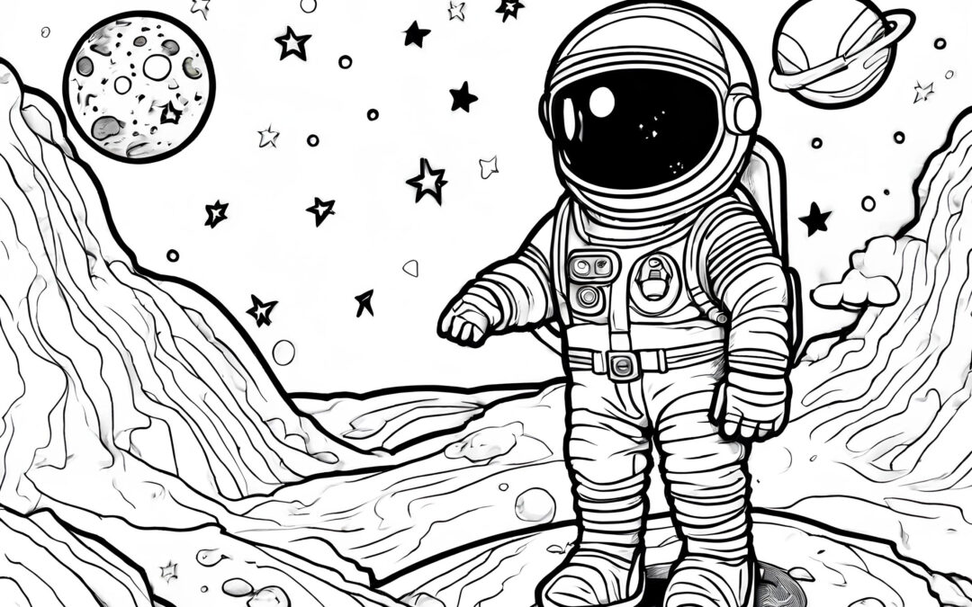 Astronaut auf dem Mond