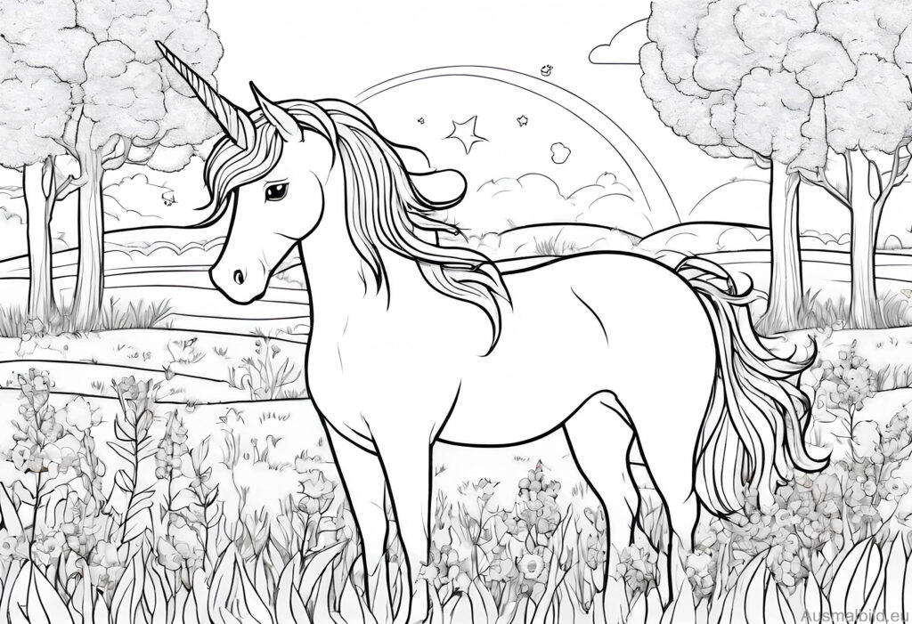 einhorn-auf-der-wiese-ausmalbild-eu