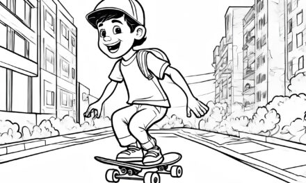 Junge auf Skateboard