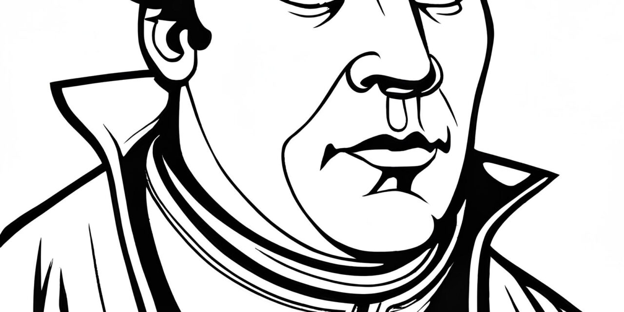 Martin Luther coloring picture