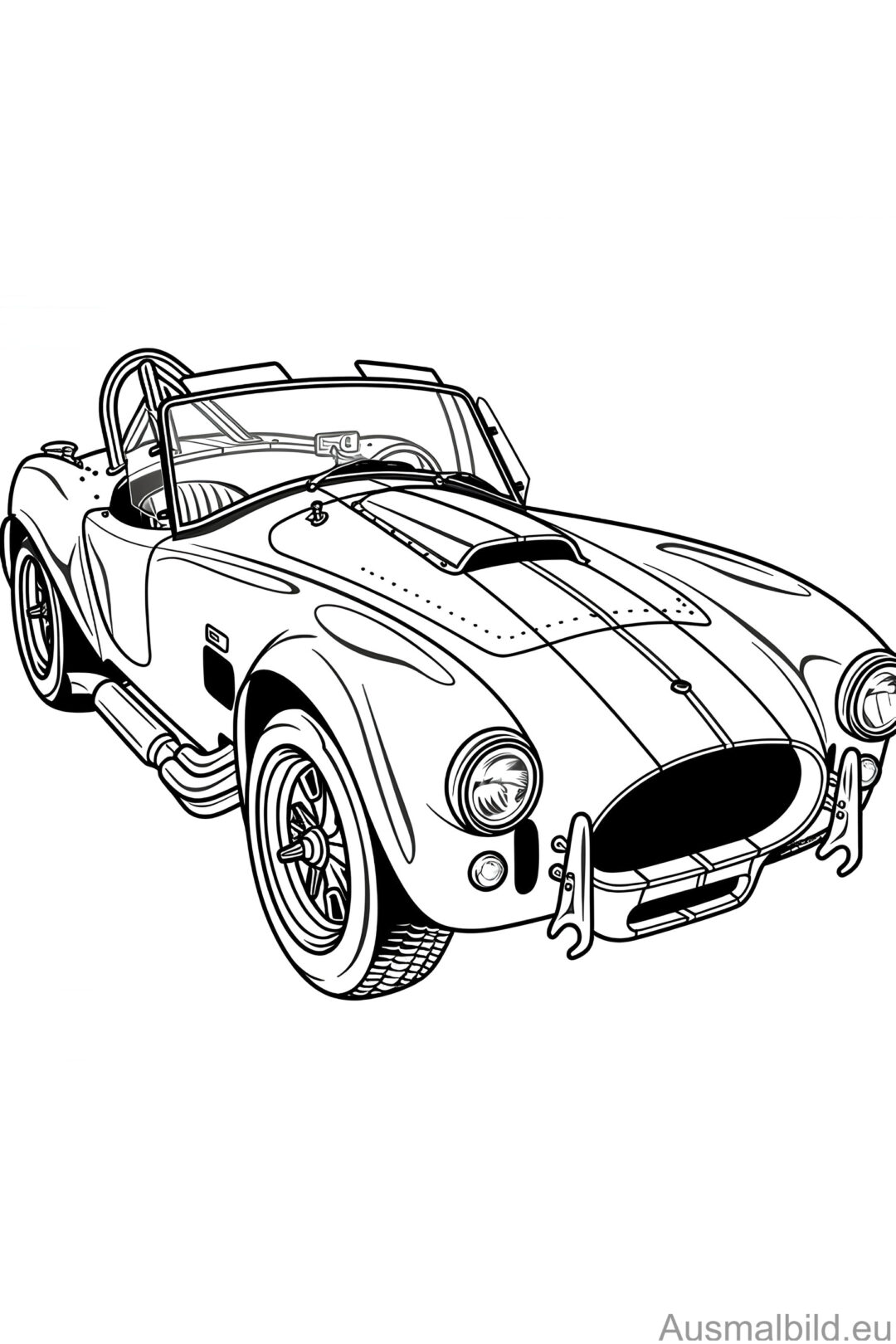 Shelby Cobra - Vehicles - Ausmalbild.eu
