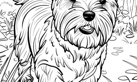 Yorkshire Terrier Coloring Picture