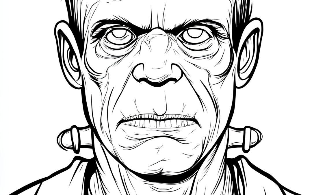 Frankenstein’s monster portrait