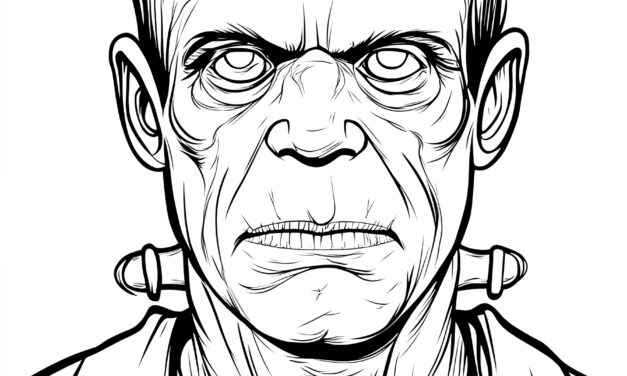 Frankenstein’s monster portrait