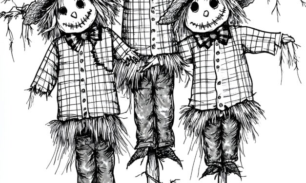 Halloween scarecrows