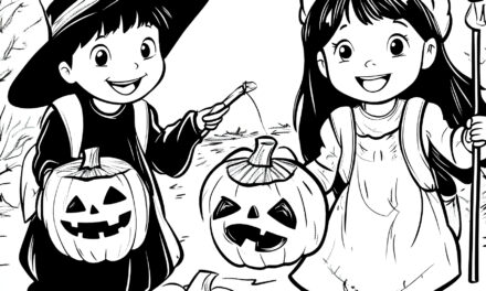 Children on Halloween