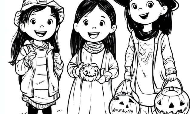 Trick or treat – children on Halloween