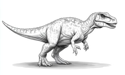 Allosaurus coloring picture