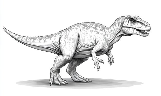 Allosaurus Ausmalbild