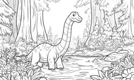 Brachiosaurus in the jungle