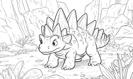 Small stegosaurus