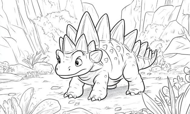 Small stegosaurus