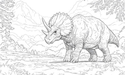 Triceratops in the jungle