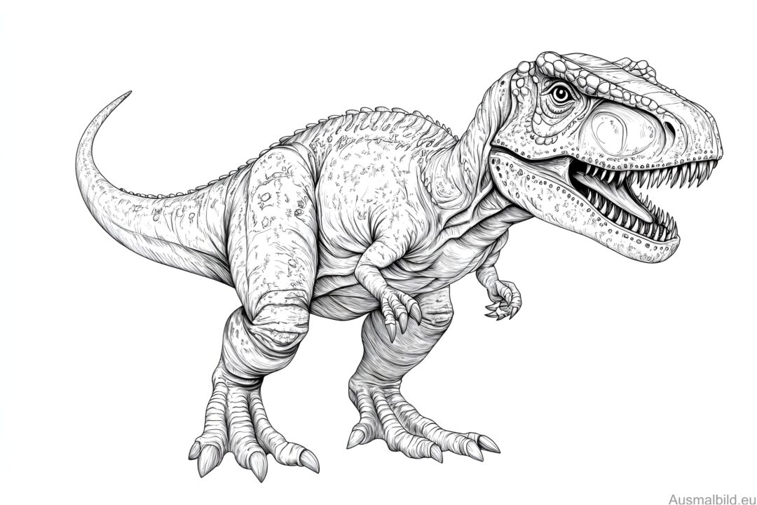  Foto zu Tyrannosaurus Rex 2 - Ausmalbild.eu 