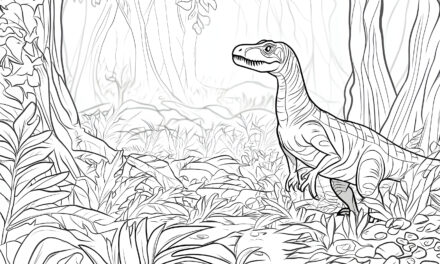 Velociraptor in the jungle