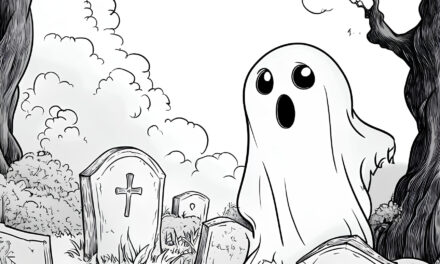 Ghost in the cemetery