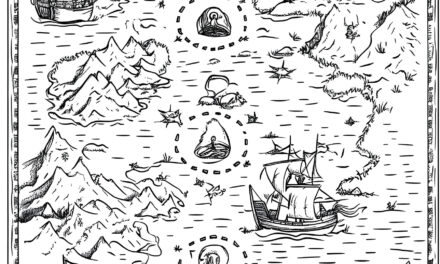 Pirate treasure map