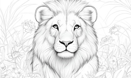 Portrait of a lion