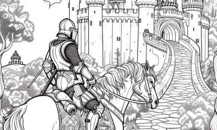 Knight on the way to the castle