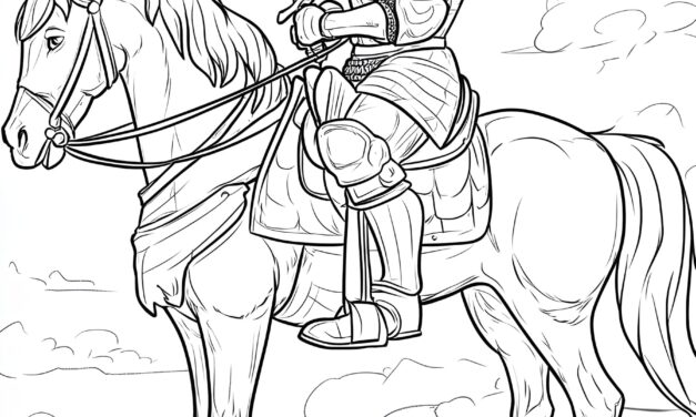 Knight on his horse 5