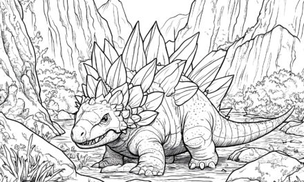 Stegosaurus in the gorge