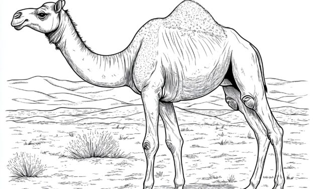 Camel in the desert 3