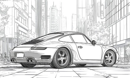 Porsche 911 in the city