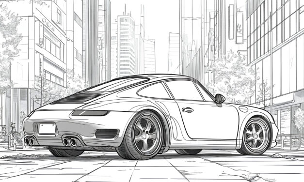 Porsche 911 in the city