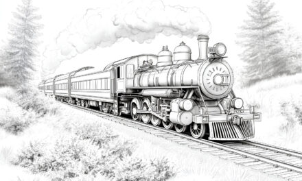 Steam locomotive runs