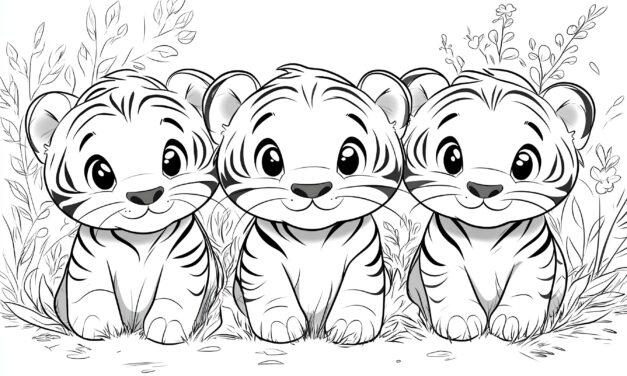 Three little tigers