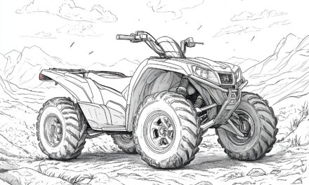 Honda Quad coloring picture