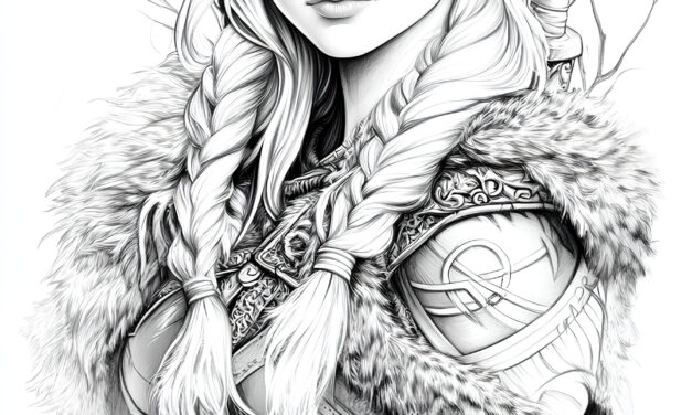 Beautiful Viking warrior