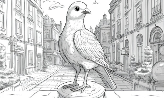 Pigeon in the city