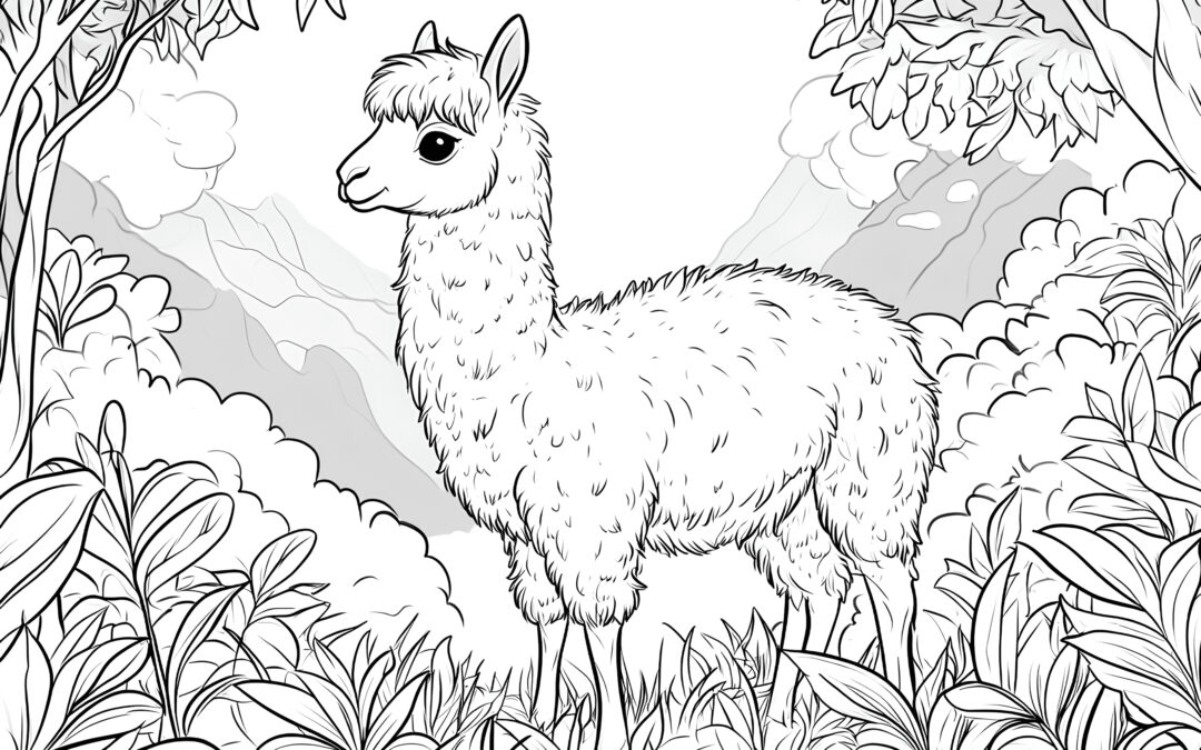 Alpaca in the forest 2