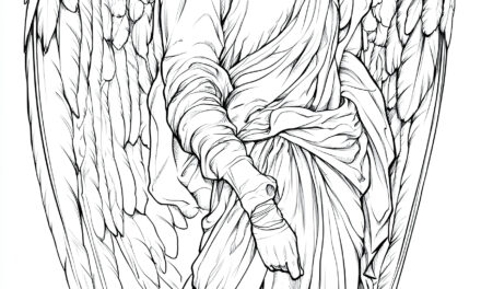 Angel coloring picture