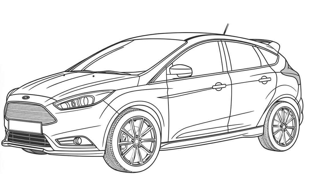 Ford Focus coloring picture