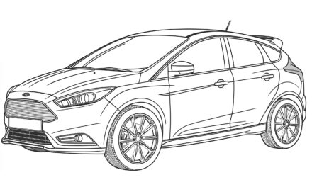 Ford Focus coloring picture